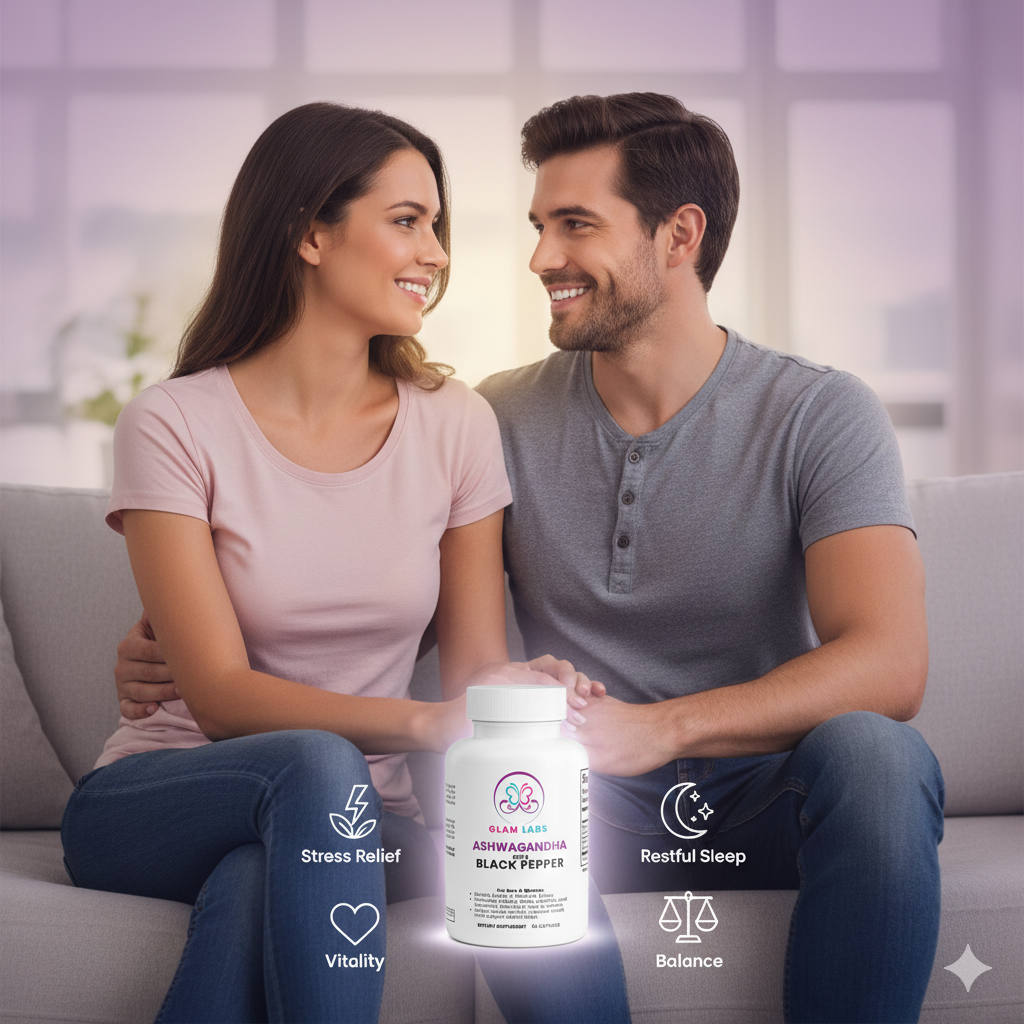 Organic Ashwagandha - For Energy, Hormonal Balance, Libido & Mood for both Men & Women
