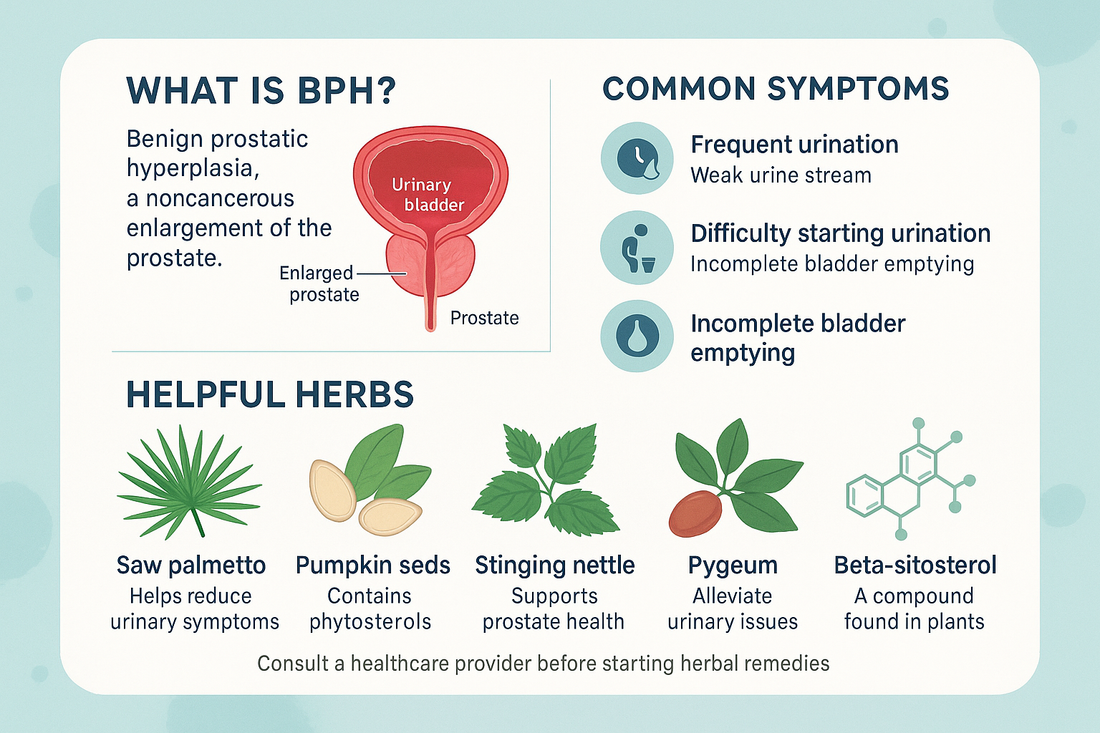 BPH (Enlarged Prostate): Causes, Symptoms, Tests, Treatments - and Herbs That May Help