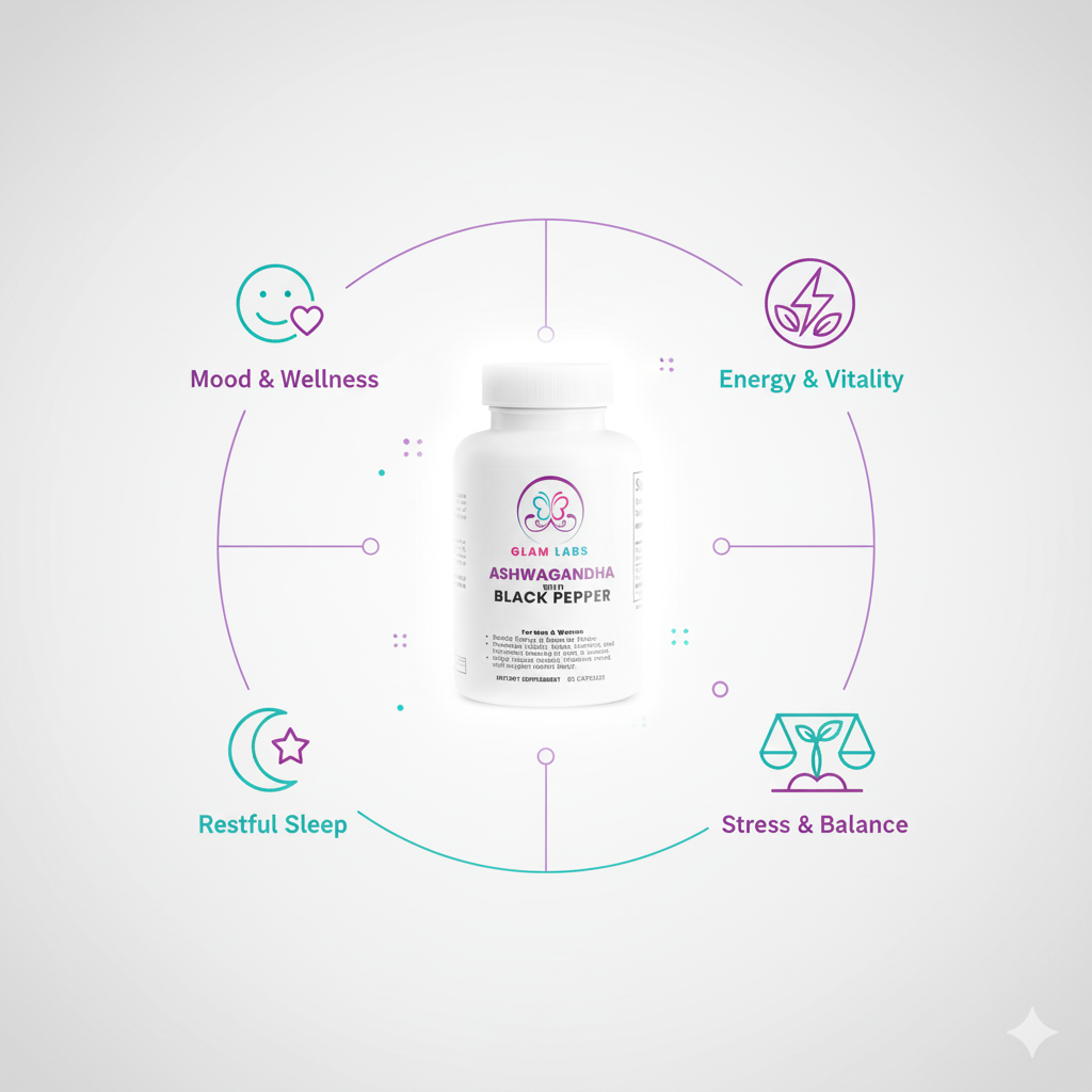 Organic Ashwagandha - For Energy, Hormonal Balance, Libido & Mood for both Men & Women