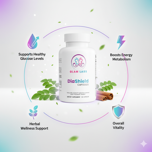Glam Labs DiaShield – Herbal Support for Glucose Balance & Metabolic Wellness