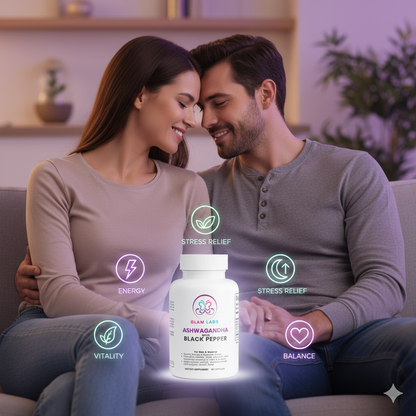 Organic Ashwagandha - For Energy, Hormonal Balance, Libido & Mood for both Men & Women