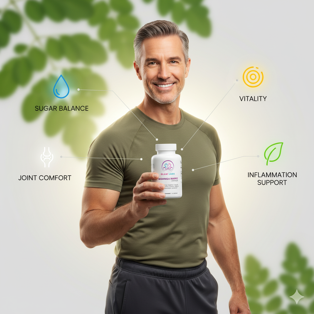 Moringa Magic - Superleaf Support for Healthy Sugar Levels, Joint Comfort, Arthritis Relief & Inflammation Control